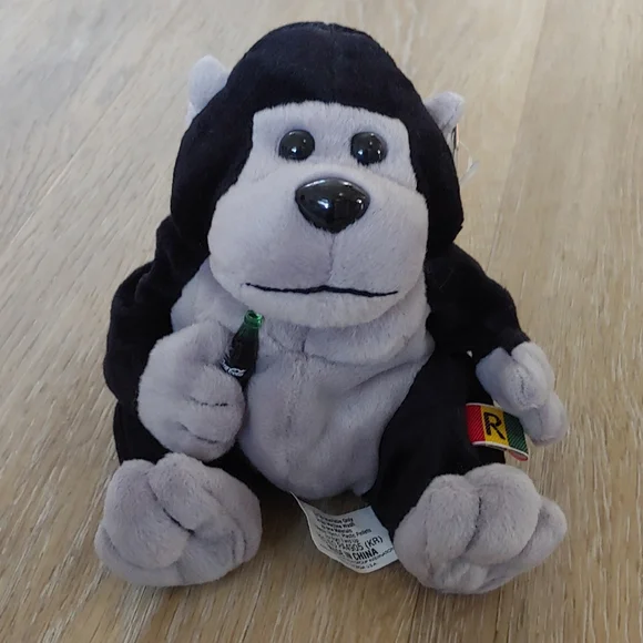 Rare 1998 Coca Cola International Collection Rilly the Gorilla Rwanda Plush